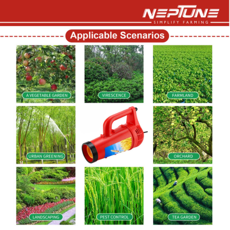 "Neptune Mist Blower Gun with 12V Power Supply for Plant Protection"