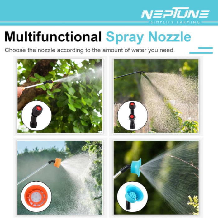 "Neptune DK-13+ Knapsack Sprayer with Double Diaphragm Pump"