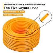 Neptune 5-layer PVC high-pressure water hose 100m bundle