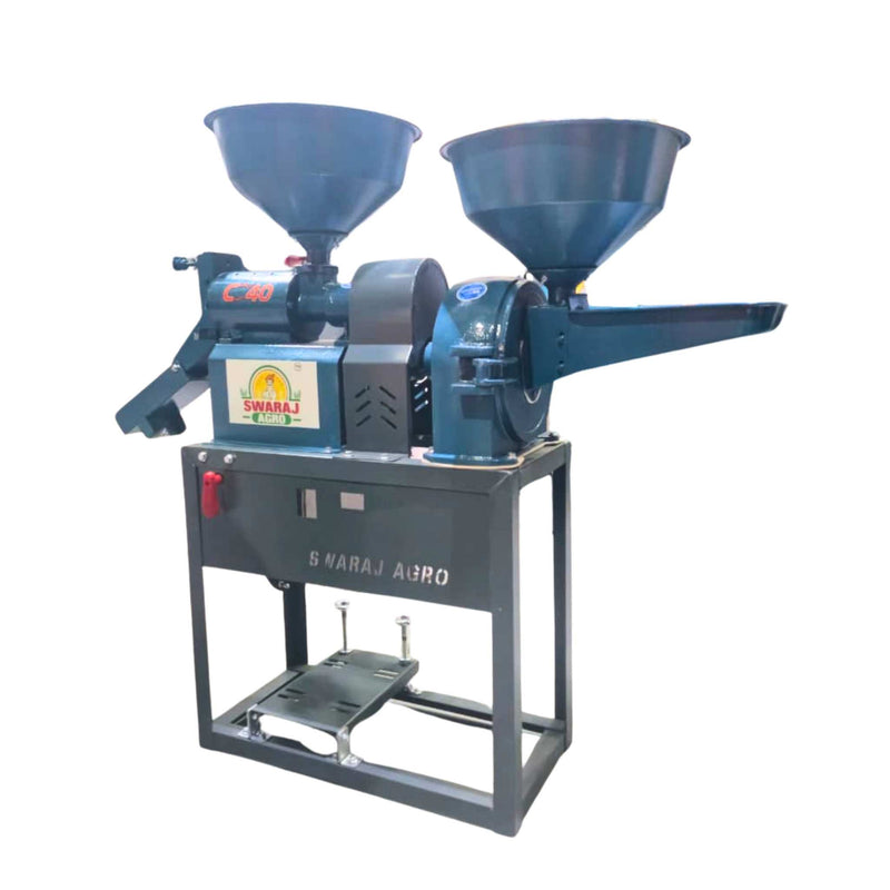 Motor Pool Rice Mill 6n40 Combined RIce Mill With Motor - Machine Point