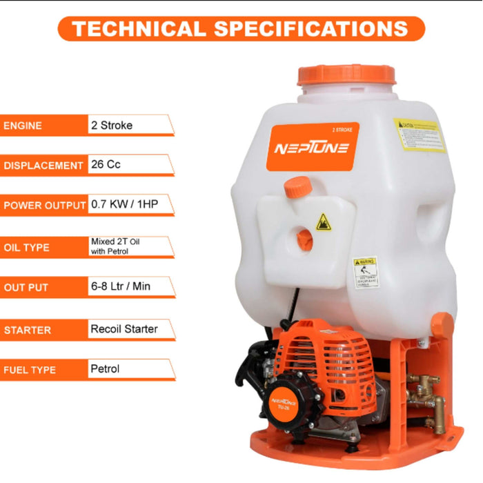 "Neptune NF-708 Triple Flat-Jet Nozzle Power Sprayer"