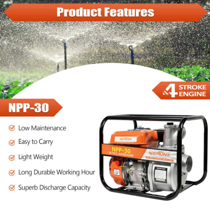 Neptune 3-inch high-capacity water pump for irrigation