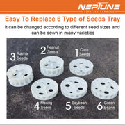 Durable plastic and stainless-steel manual seeder tool