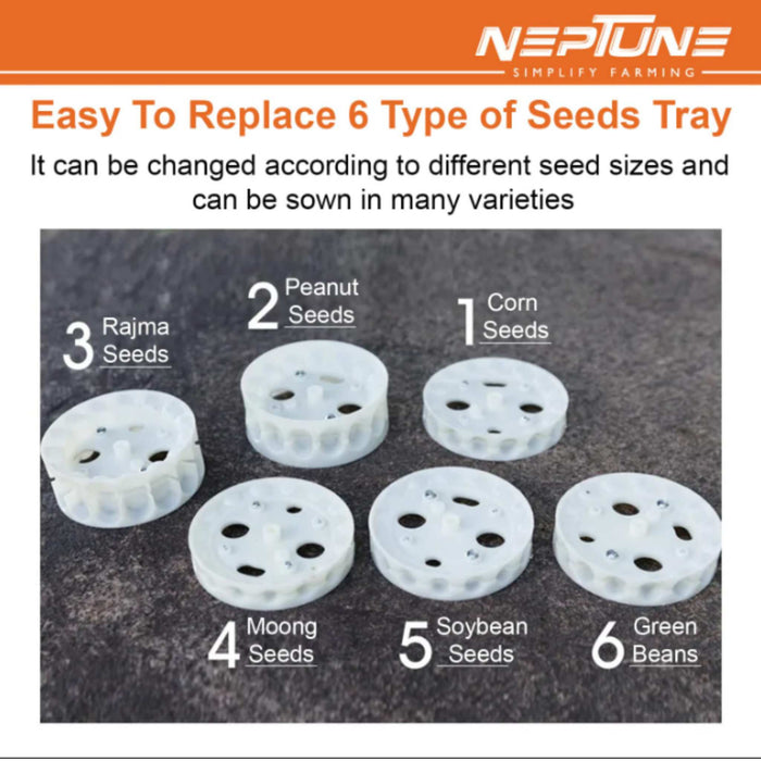 Durable plastic and stainless-steel manual seeder tool