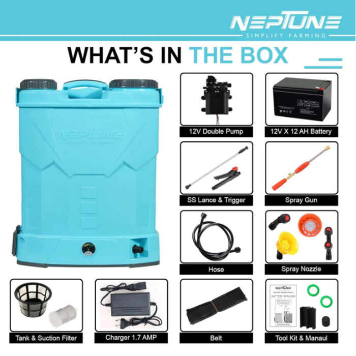 "Durable Neptune DK-13+ Sprayer with Stainless Steel Lance and 60cm Gun"