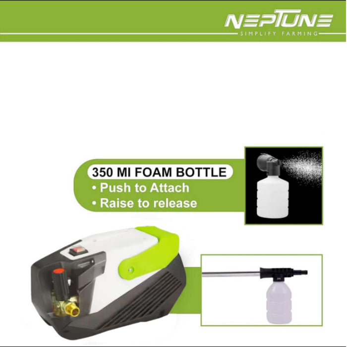 High Pressure Car Washer 1800W, 135 Bar, 10 LPM with Adjustable Nozzle