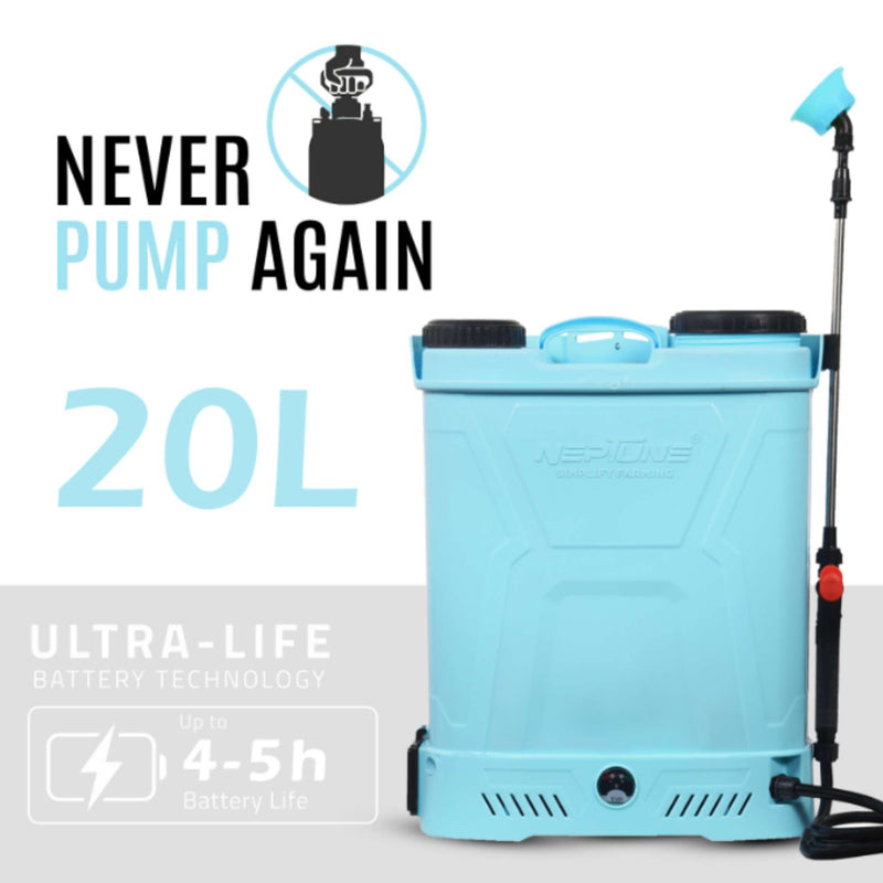Neptune 12V 8Ah Knapsack Sprayer Front View