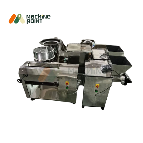 Industrial setup of Dough Sheet Machine integrated with other food processing equipment.
