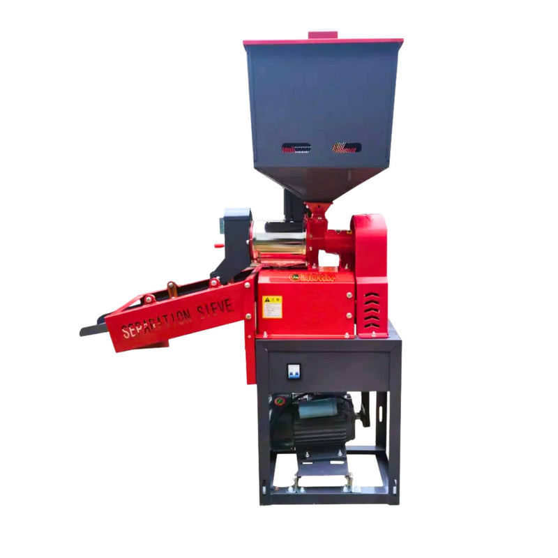 Semi automatic 6N40 DSV rice mill for paddy cleaning and husk removal