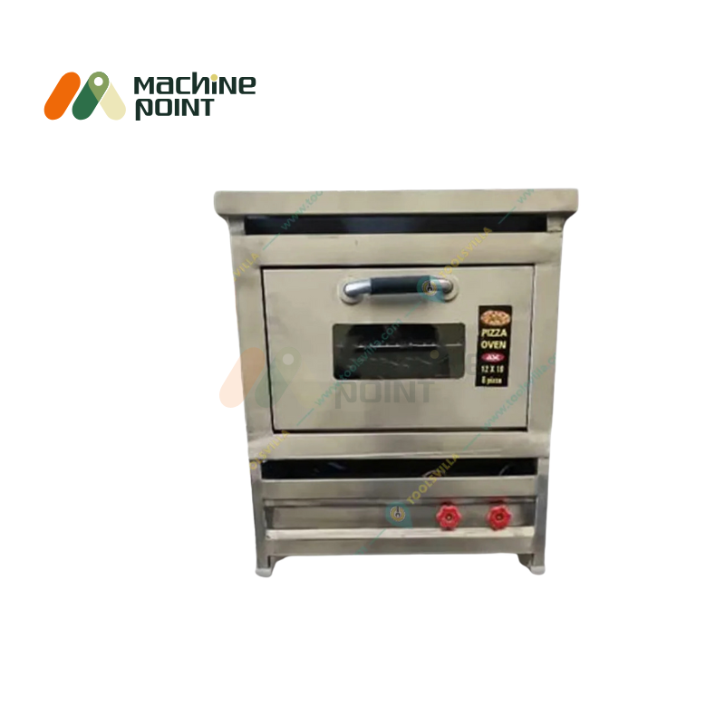 Pizza oven gas operated 18x18 inches – ideal for baking 8 pizzas at once in food joints and pizzerias.