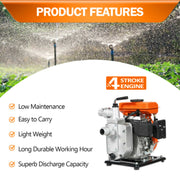 98cc 4-stroke petrol water pump for irrigation use