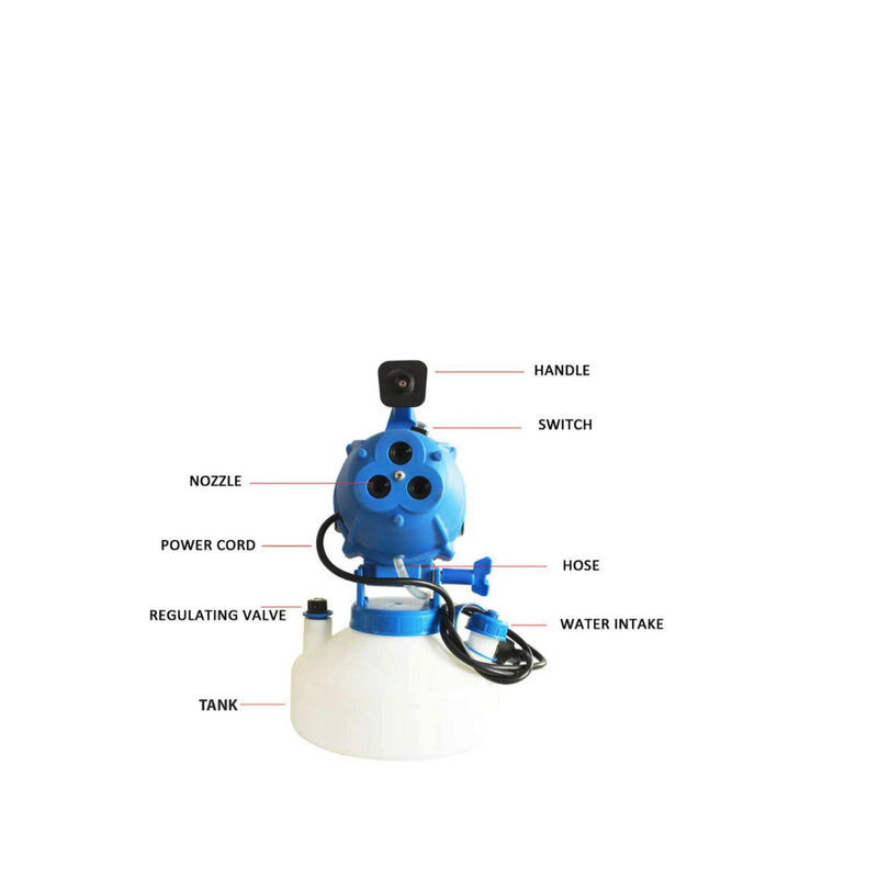 Portable ULV fogger with 4L tank for industrial spraying