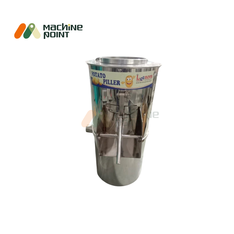 Compact potato peeling machine with 10 kg capacity, ideal for hotels, restaurants, and food vendors.
