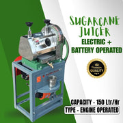 Engine operated sugarcane juice machine SA-SJ250MP with heavy duty steel frame