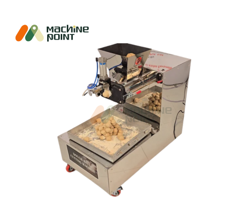 Double Warm Dough Ball Making Machine – Output Tray View
High-capacity atta doughball machine with dual chamber and ready dough balls collected in tray.