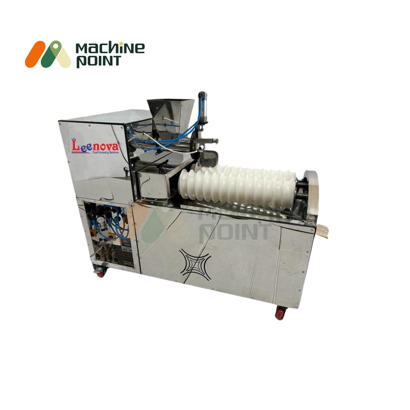 Side-up view of Laddu Making Machine’s roller system.