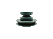 Double groove V-belt pulley for agricultural and industrial machinery – ensures stable rotation and load handling.
