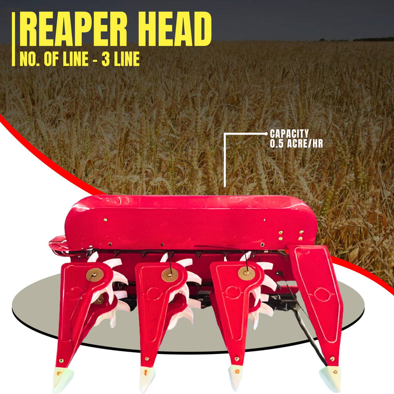 SA-RH1000 reaper head attachment with 3 line cutting system