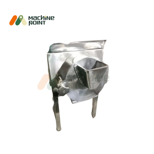 Side view of Dryfruit Chips & Powder Machine – sturdy design with precision blade assembly, perfect for commercial kitchens and sweet shops.