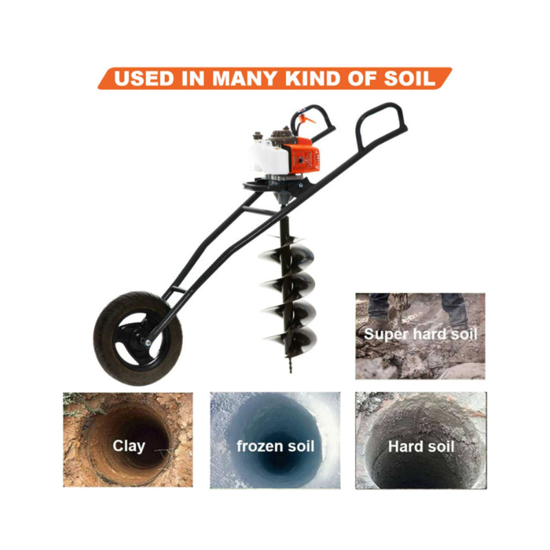 12-inch Hole Digger with Trolley