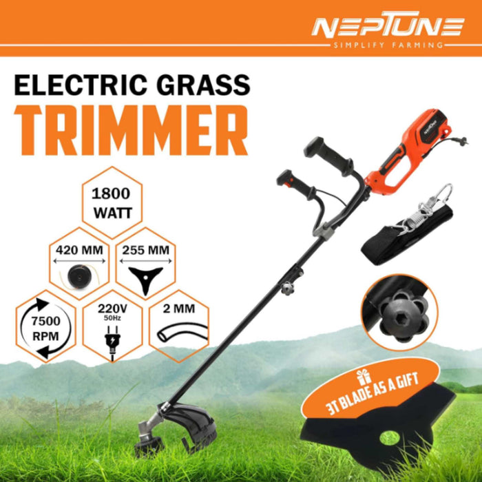 Elite series Neptune brush cutter with tungsten carbide 255mm blade