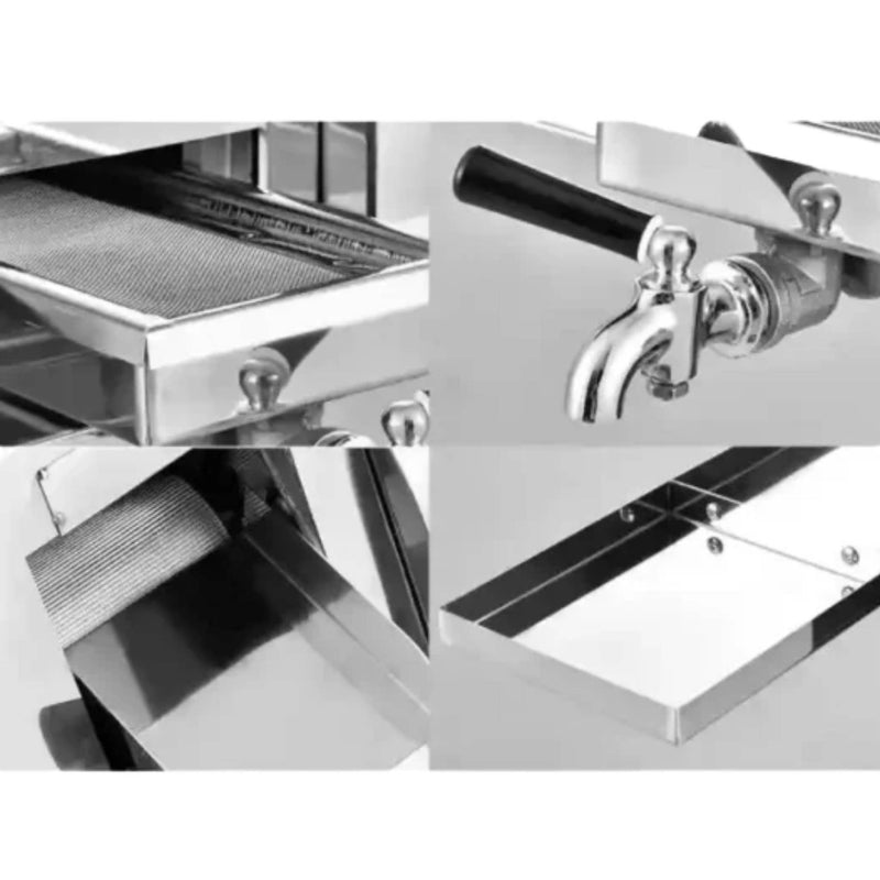 Commercial sugarcane juice extractor producing 150–200 litre per hour without electricity