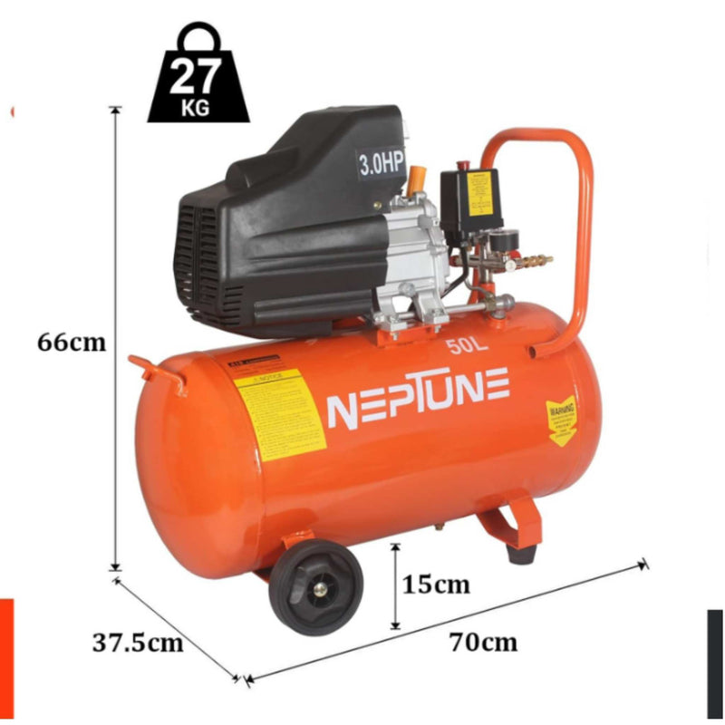 Heavy-duty direct-drive air compressor for workshop use