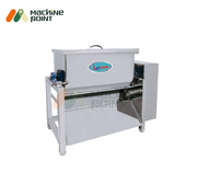 Front-side view of Namkeen Mixer Machine 1.5 Feet with branded stainless steel body and discharge outlet.