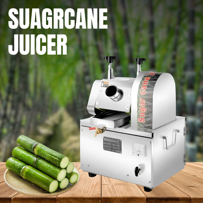 Commercial sugarcane juice extractor producing 150–200 litre per hour without electricity