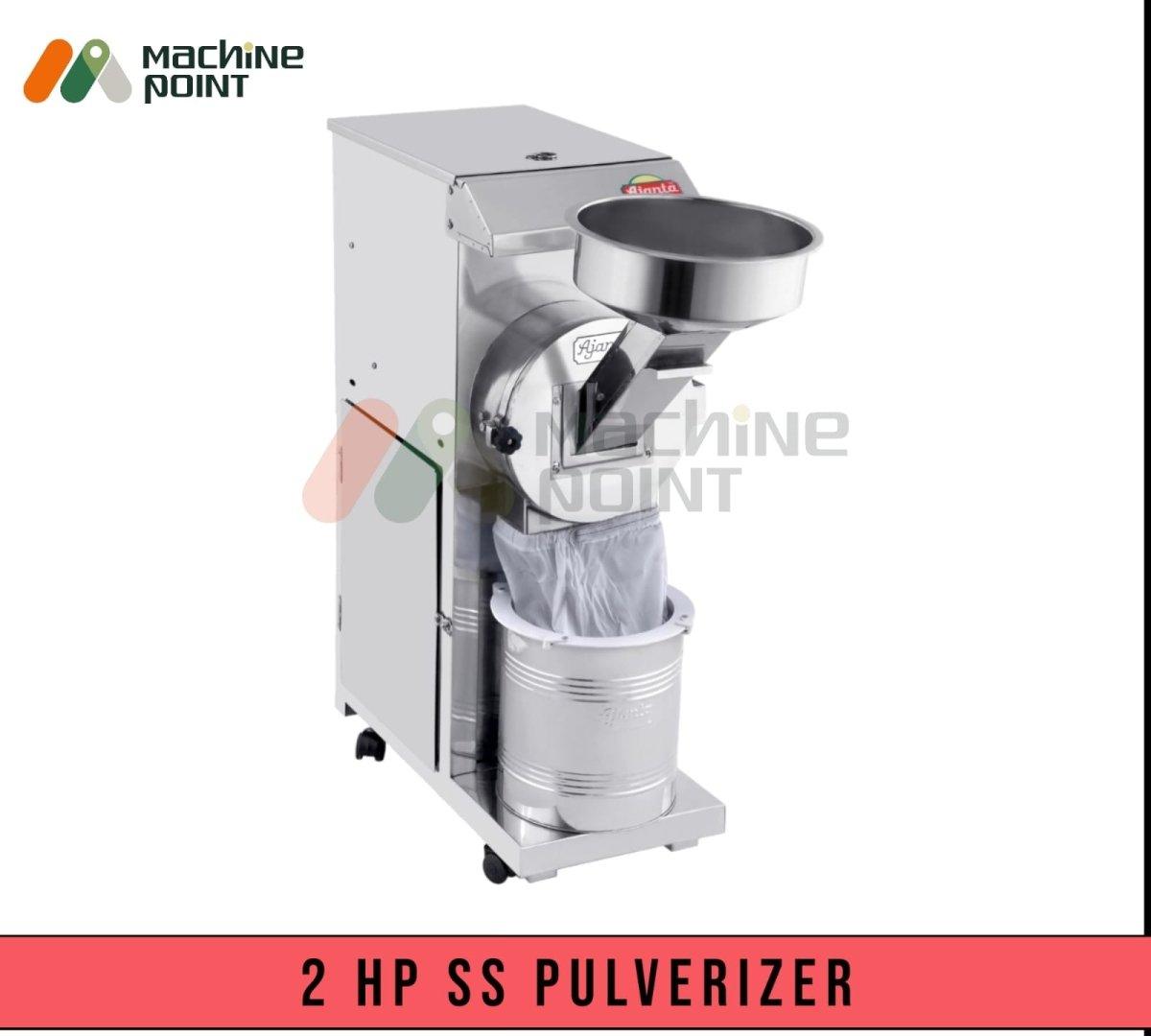 Stainless Steel 2HP Pulverizer from Machine Point - Powerful industrial grinder for efficient food and agriculture processing.