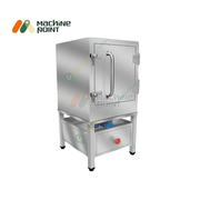 Studio image of 6 Tray Steam Dhokla Maker with sturdy base and insulated door – hygienic and efficient for bulk cooking.