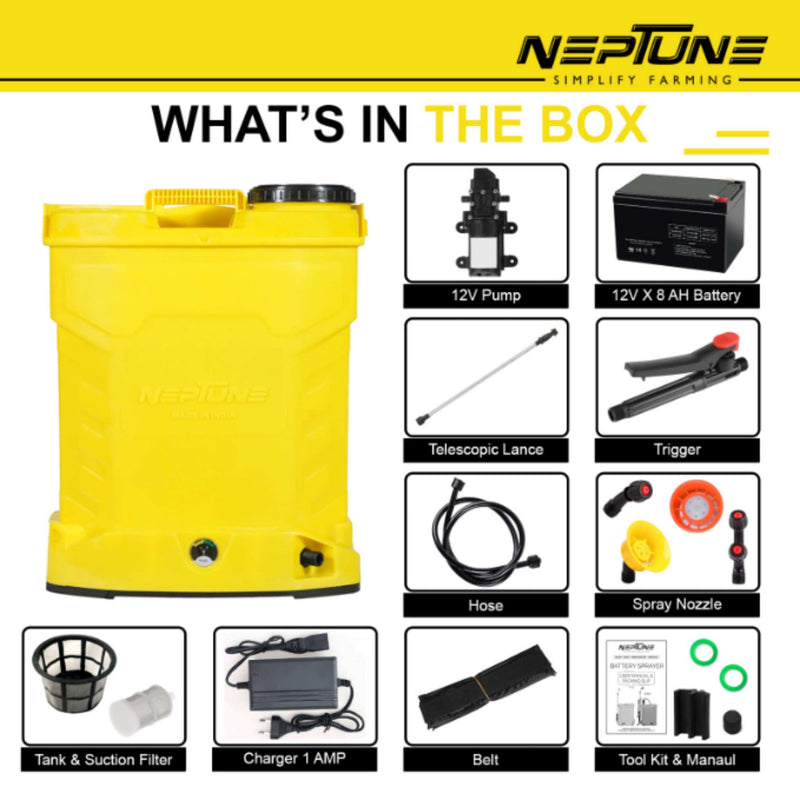"Portable Neptune CK-12 Knapsack Sprayer for Pest and Fertilizer Application"