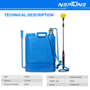 Hariyali-10 Neptune manual sprayer with stainless steel lance