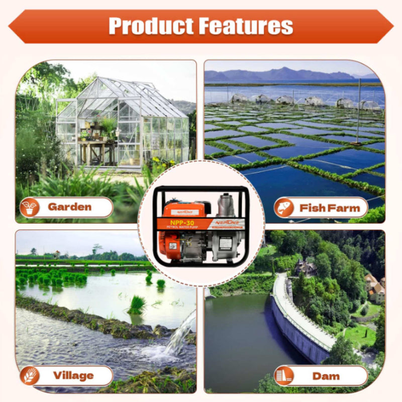 Neptune NPP-30 portable pump for large water transfer tasks