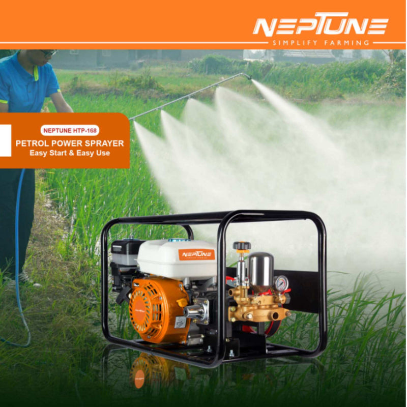 "Portable Neptune HTP-168 Farm Sprayer with Recoil Starter"