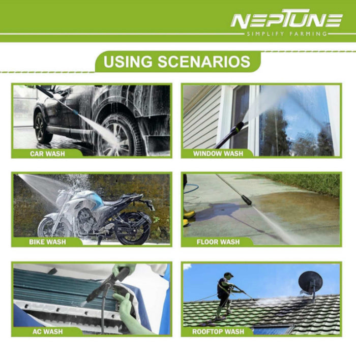 High Pressure Car Washer 1800W, 135 Bar, 10 LPM with Adjustable Nozzle