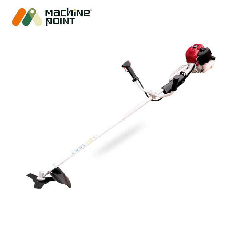 GX35-powered brush cutter with 2T metal blade and slim-fit trimmer head for precision cutting1