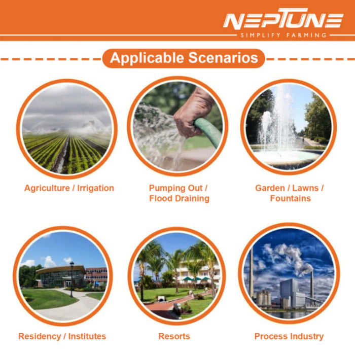 Neptune 3-inch water pump suitable for irrigation and construction