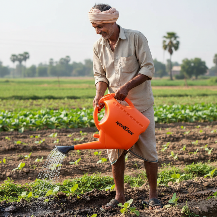 10L Plastic Garden Watering Can with Sprinkler Cap