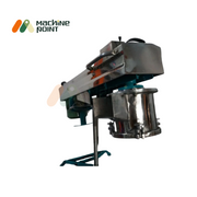 Close-up angled view of Farsan Machine 10.5'' with stainless steel body and mounted cutting drum on a metal stand.