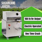 Heavy duty electric sugarcane juicer machine for roadside and juice shop use