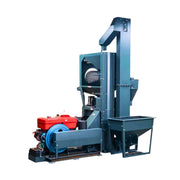 6N2000 commercial rice milling machine showing automatic paddy elevator system