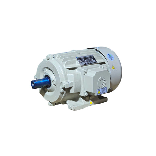 Side view of Crompton Greaves 2.2 kW IE2 high efficiency industrial motor