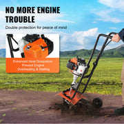 Neptune 2-stroke 52CC cultivator with recoil start and durable metal blades
