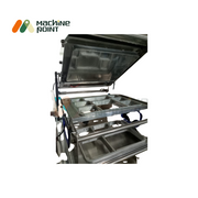 Industrial Tray Sealing Machine – Heavy-duty build with precision sealing mold for hygienic food packaging in partitioned trays.
