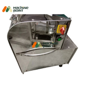 Side view of  Sugarcane Juice Machine Premium – features emergency stop, power switch, and ergonomic handle for smooth operation.