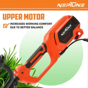 Neptune electric grass trimmer with motor-in-handle ergonomic design