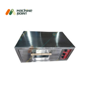 Top view of Electric Pizza Oven 18x24 with stainless steel body and side control panel.