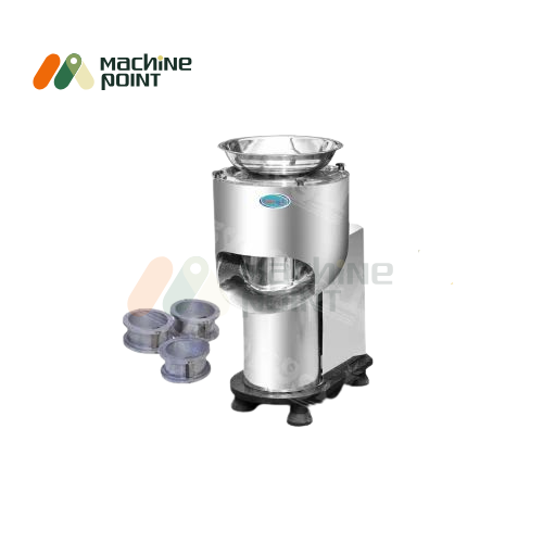 Potato Wafer Machine with stainless steel body and interchangeable slicing blades, designed for uniform potato wafer cutting.
