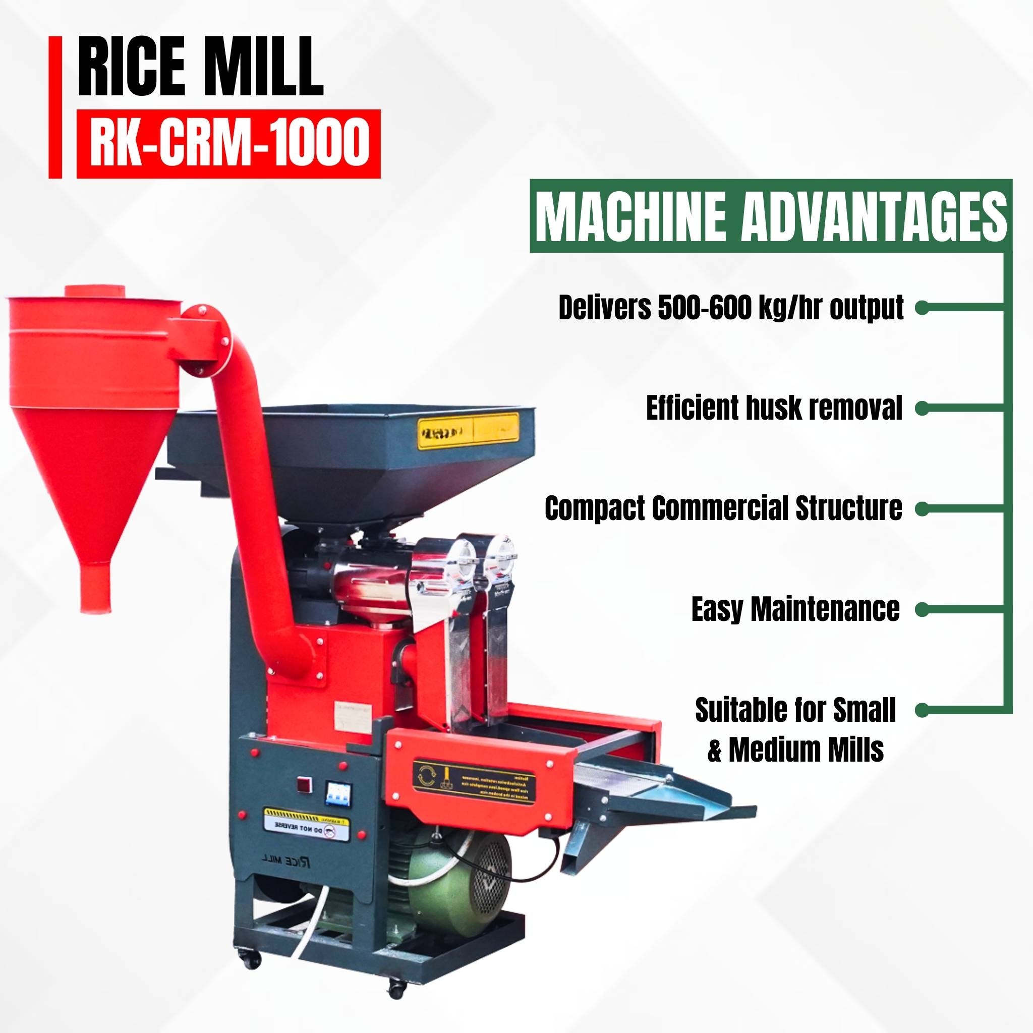 6N1000 Rice Mill Without Motor Without Elevator - Machine Point